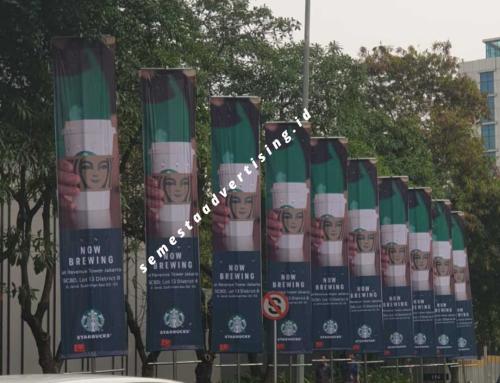 Jasa pasang umbul umbul spanduk di senayan, scbd jakarta selatan
