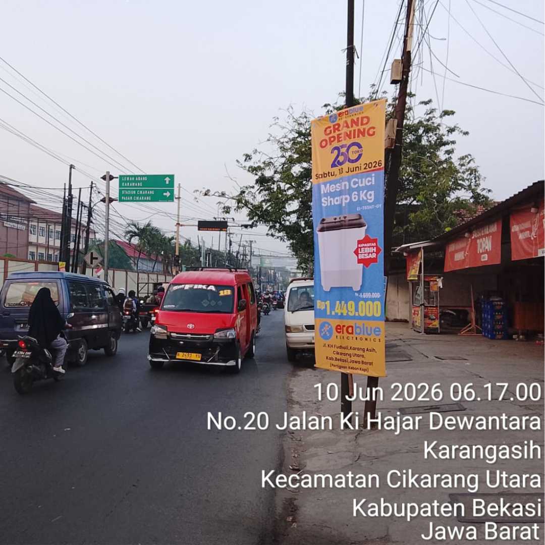 jasa pasang t banner, umbul umbul, spanduk dan baliho cikarang