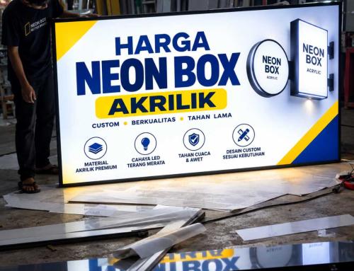 Harga Neon Box Akrilik 2 Sisi Per Meter