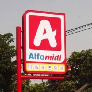 Jasa Pembuatan Neon Box Alfamidi