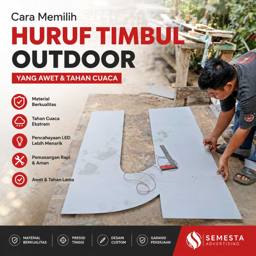 Cara Memilih Huruf Timbul