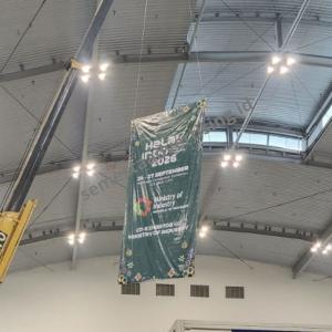 jasa pasang hanging banner promosi